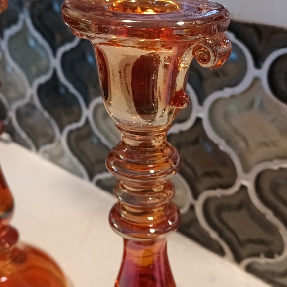 Set of 2 beautiful vintage candle holder - Picture 4 of 9